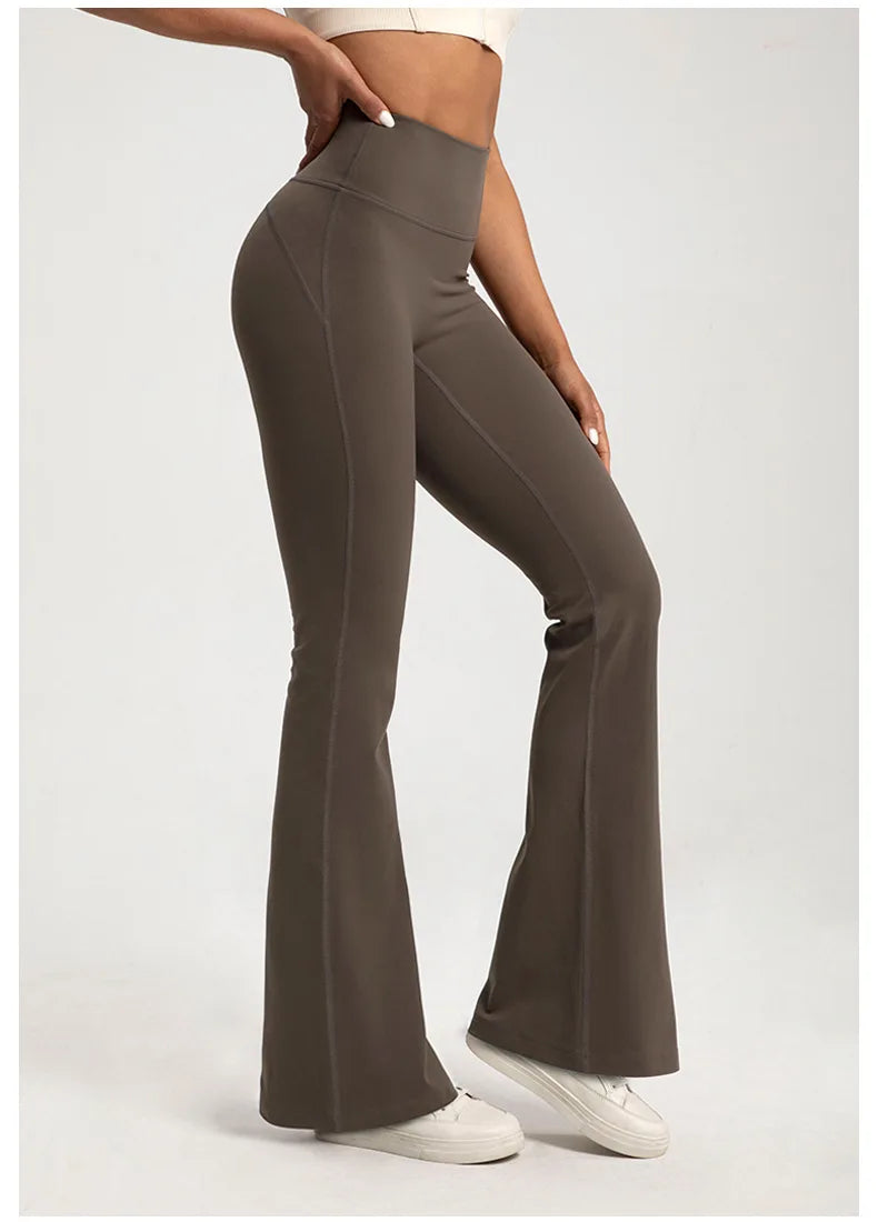 High-Waisted Flared Yoga Pants