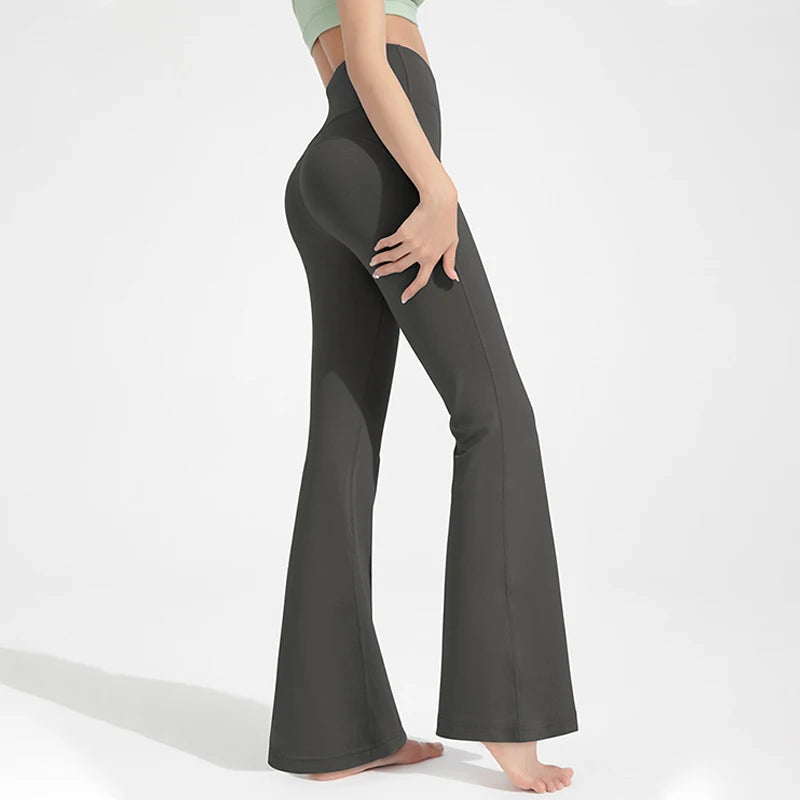 High-Waisted Flared Yoga Pants